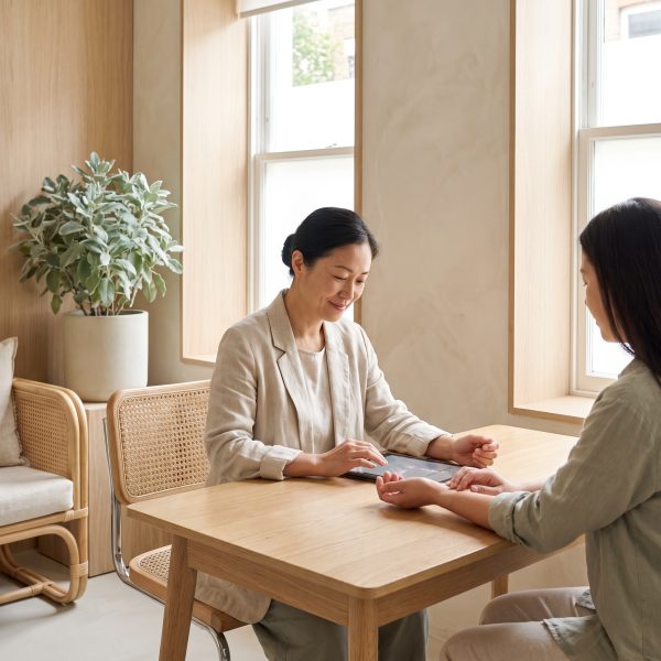 面带笑容的诊疗 示意图