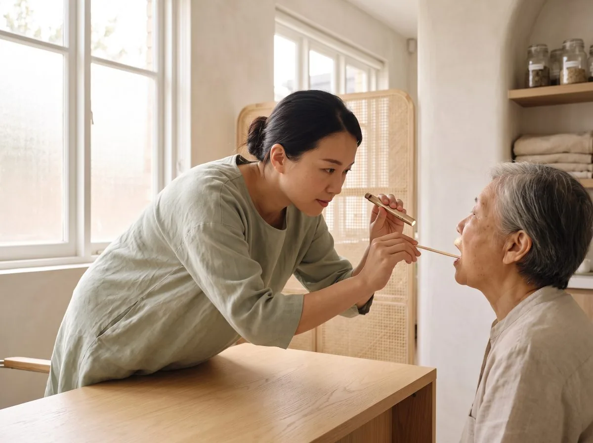 中医四诊 · 辨证施调 示意图